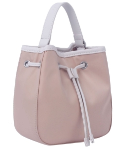 Nylon Drawstring Satchel GL-0156 TAUPE
